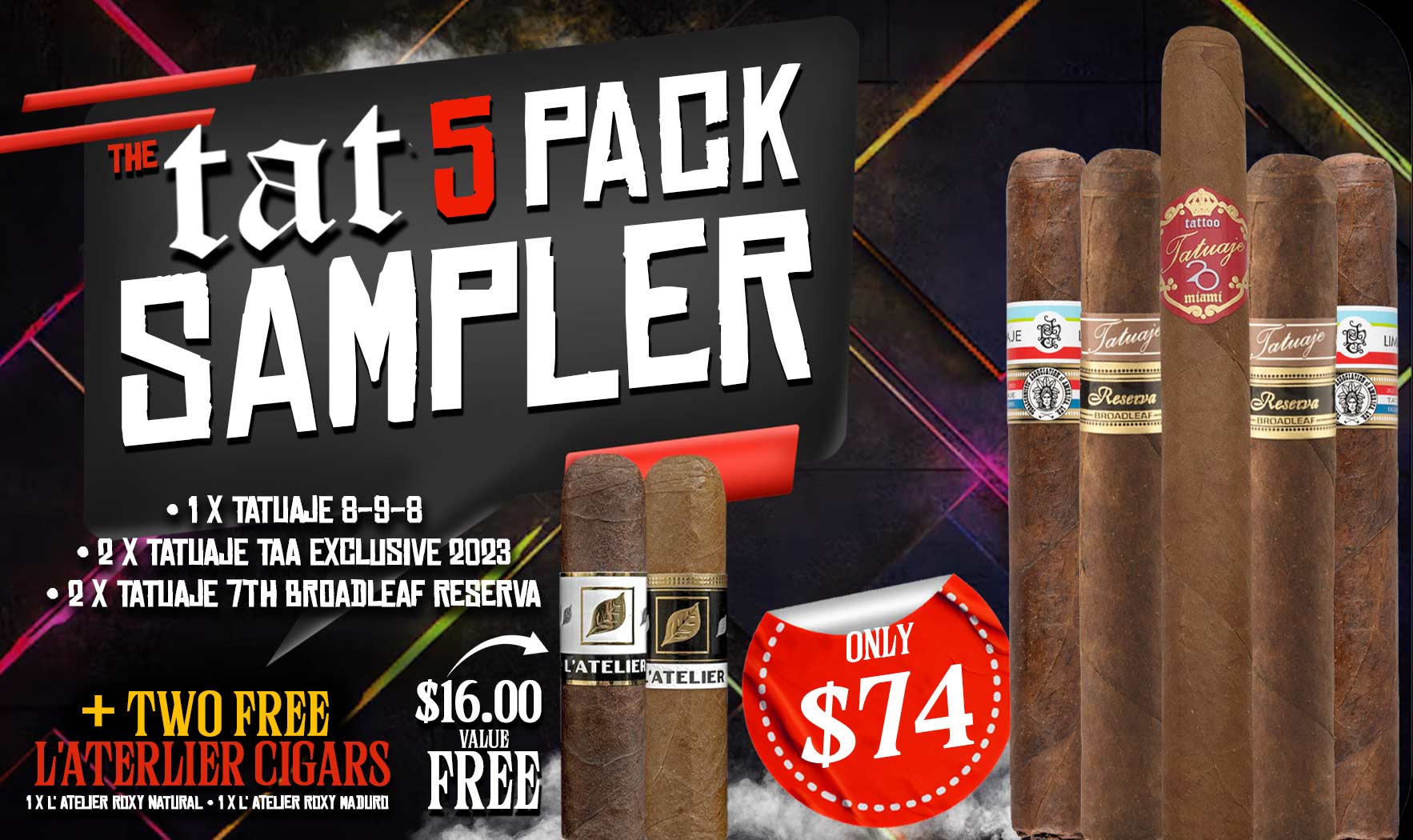 The Tat 5 Pack Sampler